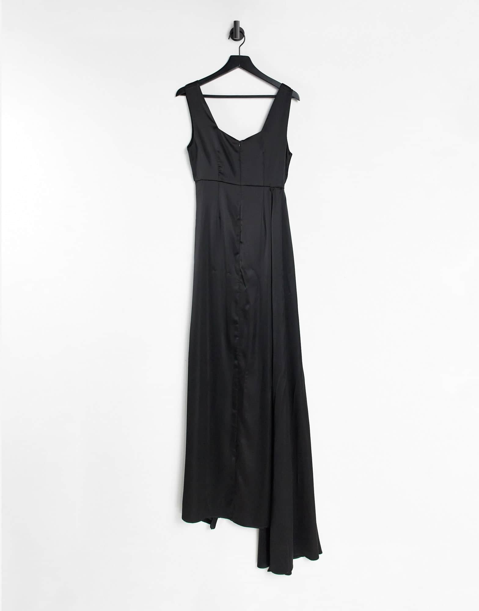 Yaura sweetheart midaxi dress in black - ASOS Sample Sale EU Store