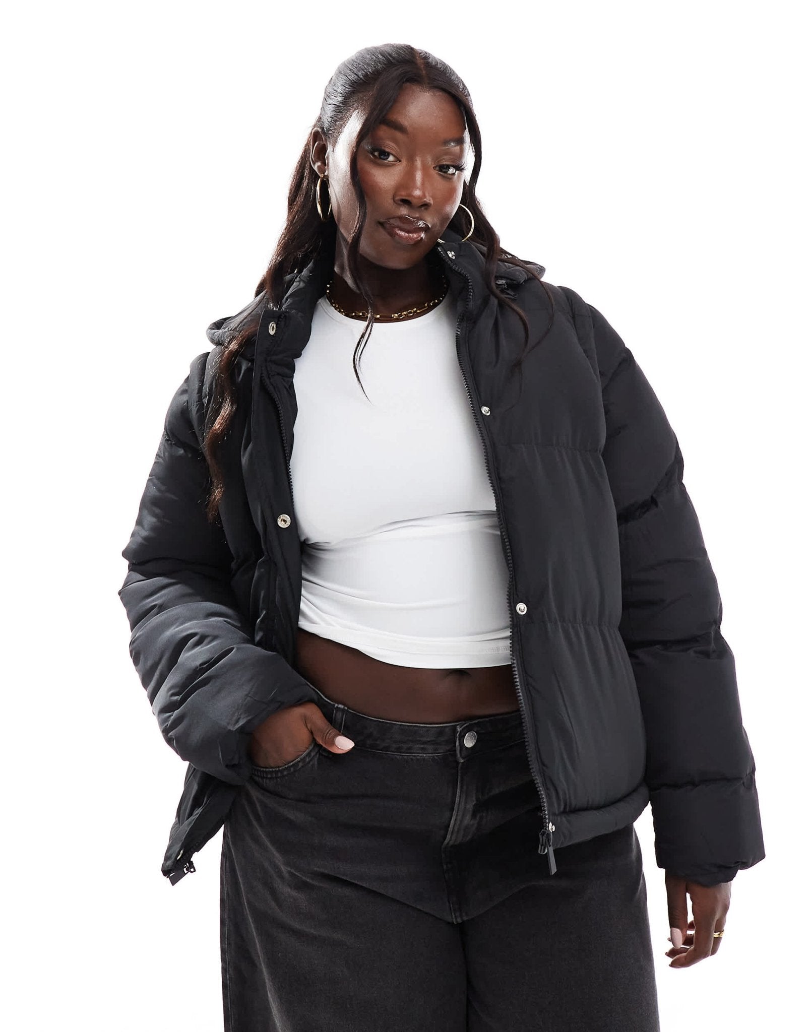 Yours 5 in 1 padded jacket in black - ASOS Sample Sale EU Store